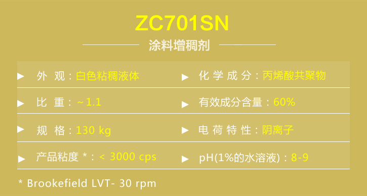 塗料增稠(chóu)劑ZC701SN