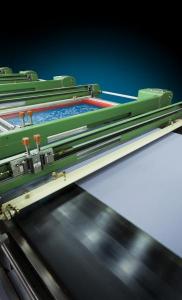 Flat screen printing machine